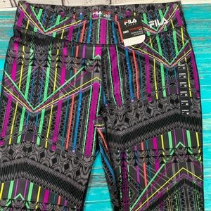 Fila Skimmer Multi Colored Workout  sz M NWT